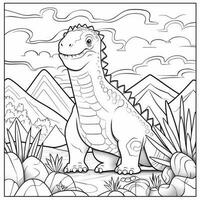 dinosaurus kleur Pagina's foto