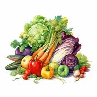 groenten op witte achtergrond foto