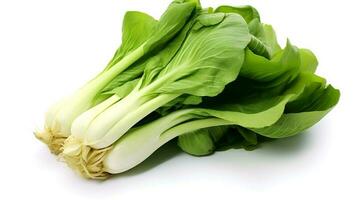 foto van bok choy geïsoleerd Aan wit achtergrond