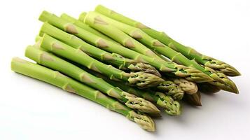 foto van asperges geïsoleerd Aan wit achtergrond