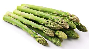 foto van asperges geïsoleerd Aan wit achtergrond