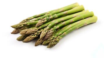 foto van asperges geïsoleerd Aan wit achtergrond