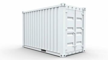 mobiel kantoor gebouwen of houder plaats kantoor voor bouw plaats. Verzending container. portable huis en kantoor hutten, generatief ai illustratie foto