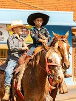 aporie, goias, Brazilië - 05 07 2023 te paard rijden evenement Open naar de openbaar foto