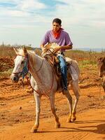 aporie, goias, Brazilië - 05 07 2023 te paard rijden evenement Open naar de openbaar foto