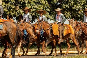 aporie, goias, Brazilië - 05 07 2023 te paard rijden evenement Open naar de openbaar foto