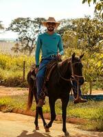 aporie, goias, Brazilië - 05 07 2023 te paard rijden evenement Open naar de openbaar foto