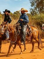 aporie, goias, Brazilië - 05 07 2023 te paard rijden evenement Open naar de openbaar foto