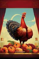 Thanksgiving dag poster foto
