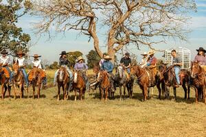 aporie, goias, Brazilië - 05 07 2023 te paard rijden evenement Open naar de openbaar foto
