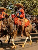 aporie, goias, Brazilië - 05 07 2023 te paard rijden evenement Open naar de openbaar foto