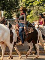 aporie, goias, Brazilië - 05 07 2023 te paard rijden evenement Open naar de openbaar foto