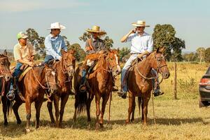 aporie, goias, Brazilië - 05 07 2023 te paard rijden evenement Open naar de openbaar foto