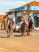 aporie, goias, Brazilië - 05 07 2023 te paard rijden evenement Open naar de openbaar foto