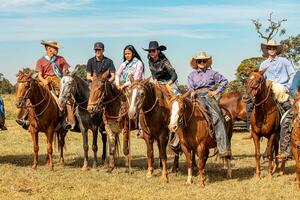 aporie, goias, Brazilië - 05 07 2023 te paard rijden evenement Open naar de openbaar foto