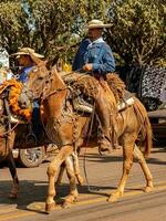 aporie, goias, Brazilië - 05 07 2023 te paard rijden evenement Open naar de openbaar foto