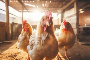 kip Aan de boerderij foto