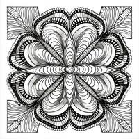 bloem kleur Pagina's mandala stijl foto