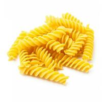 paar van fusilli pasta geïsoleerd Aan wit achtergrond foto