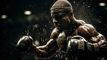 professioneel boksen wedstrijd. foto