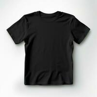 zwart t-shirt mockup geïsoleerd foto