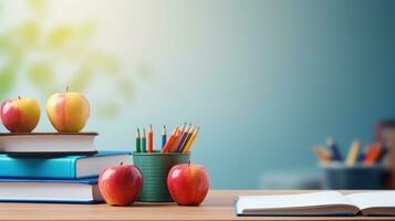 terug naar school- achtergrond met kopiëren ruimte foto