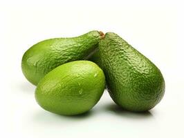 bundel van avocado geïsoleerd Aan een wit achtergrond foto