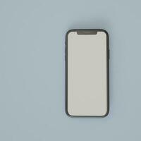 smartphone mockup geïsoleerd Aan 3d renderen foto