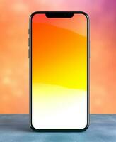mobiel telefoon mockup ontwerp sjabloon, generatief ai foto