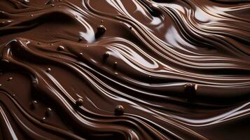 chocola gesmolten structuur achtergrond. generatief ai foto