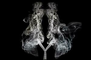 longen gemaakt van rook, gemaakt met generatief ai foto