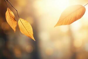 herfst samenstelling met kopiëren ruimte ai generatief foto