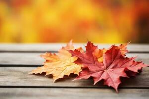 herfst samenstelling met kopiëren ruimte ai generatief foto