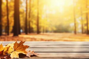 herfst samenstelling met kopiëren ruimte ai generatief foto