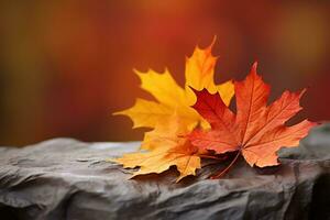 herfst samenstelling met kopiëren ruimte ai generatief foto