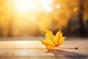 herfst samenstelling met kopiëren ruimte ai generatief foto