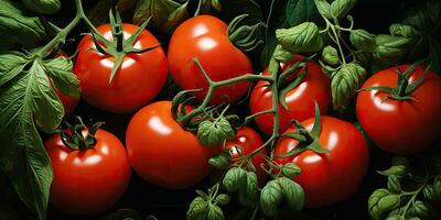 ai gegenereerd. ai generatief. veel rood vers tomaten groenten landbouw. grafisch kunst foto