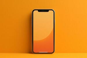 smartphone mockup afbeelding. ai generatief foto