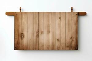traditioneel houten uithangbord. ai generatief foto