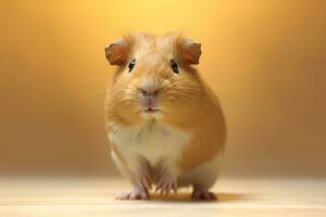 heel schattig Guinea varken in natuur, nationaal geografie, breed leven dieren. ai gegenereerd. foto