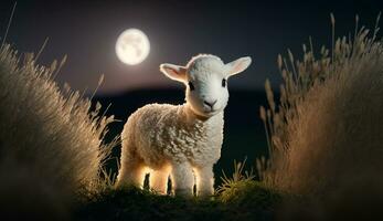 schattig dier Aan natuur. ai beeld foto