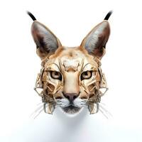 caracal kat hoofd robot voorlopig ontwerp, ai generatief foto