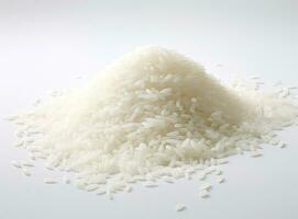 wit rijst, natuurlijk lang rijst- graan gemaakt met generatief ai technologie foto