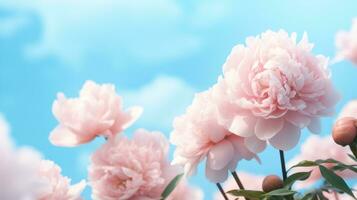 roze en blauwe bloemen foto
