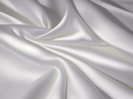 wit elegant satijn zijde kleding structuur realistisch achtergrond afbeelding, ai generatief foto