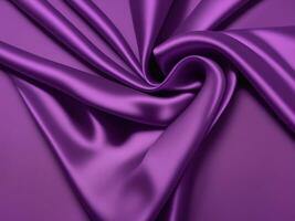 Purper elegant satijn zijde kleding structuur realistisch achtergrond afbeelding, ai generatief foto