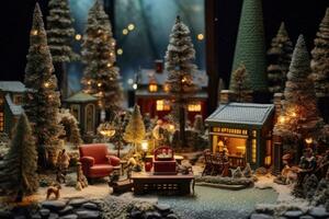 magie Kerstmis winter huis foto