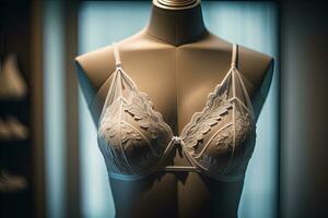 sensueel lingerie Aan een mannequin. ai generatief foto