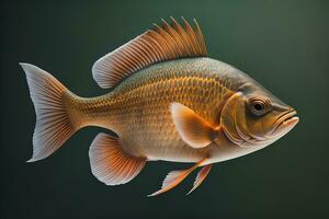 cichlid vis in de aquarium. ai generatief foto