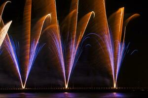 vuurwerk in forte dei marmi foto